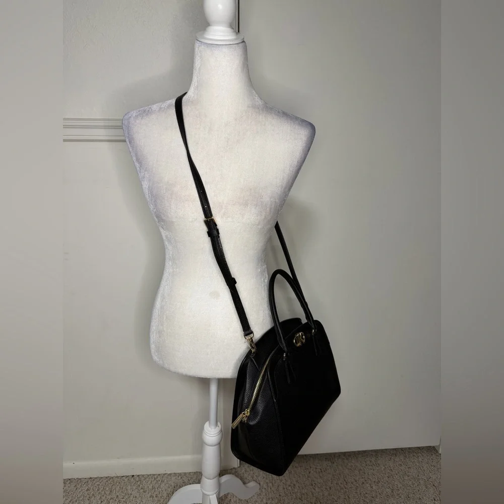 Kate Spade New York Kyla large satchel in black pebbled leather new with tag - Picture 3 of 9